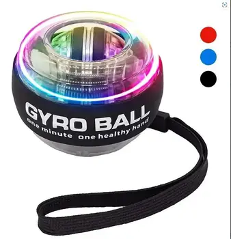 LED csukló Power Trainer labda Önindító giroszkóp labda Powerball kar kéz izomerő fitnesz edzőeszköz erősítő