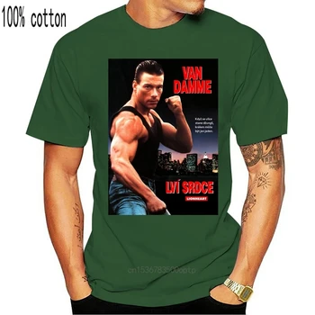 Lionheart Van Damme Movie póló pamut kültéri viselet felsők póló