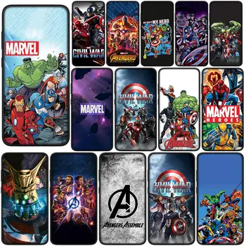 M-Marvels S-Spiders I-Irons Man A-Avengers puha tok Xiaomi Redmi Note 9 8 11 Pro 4G 5G 9S 11S 9A 9C NFC 9T 8A telefontok