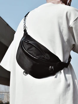 Messenger táska Niche design divatmárka Mellkastáska kis táska Férfi alkalmi válltáska Női divatos deréktáska