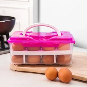 Minőség Konyhai tároló doboz Kezdőlap Élelmiszer-konténer Rendező Hűtőszekrény Tojásszerszámok tárolása 10 / 20 tojás dobozok