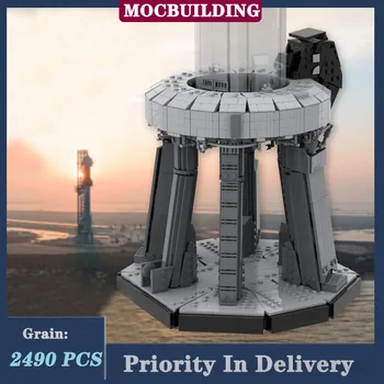 MOC Starship Orbital Launch Mount Model Building Block Assembly Rocket 1:110 Space Education Collection játék ajándékok