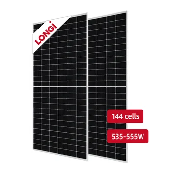 Nagy hatékonyságú Longi napelemes monokristályos PV panelek 540W 545W 550W 555W Rotterdam