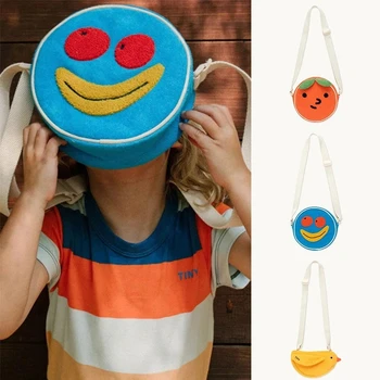 New Kids Lovely Brand táskák TC Designer Gyermek fiúk és lányok Gyümölcs banán narancssárga madár minta Szép táskák