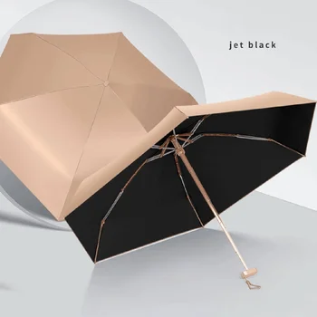 Nyári hordozható esernyő 50% kedvezmény Mini kis esernyő diákok Napos és esős kettős felhasználású fényvédő napernyő napernyő férfiaknak a