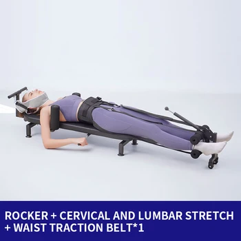 Növekvő nyaki gerinc és ágyéki gerinclazító, lábhúzó fitness hordágy, otthoni derékvontatási inverziós gép