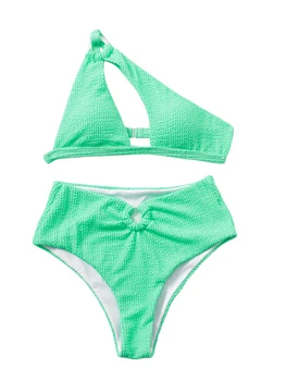Női úszó bikini öltöny ujjatlan egyszínű melltartó kivágás úszófelsők + fürdőruha rövidnadrág