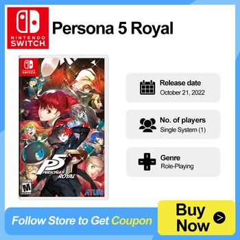 Persona 5 Royal Nintendo Switch játék ajánlatok 100% hivatalos eredeti fizikai játékkártya RPG műfaj a Switch OLED Lite játékkonzolhoz