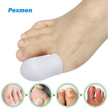Pexmen 2Db/pár lágy gél Big Toe Caps védőkendők Tyúkszem megelőzése hólyagok és benőtt körmök lábfájdalomcsillapító védő