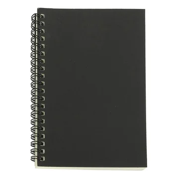 Retro nátrontekercs vázlatfüzetek Üres jegyzetfüzet Creative Notebook iskolai írószer(fekete-fehér)