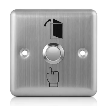 rozsdamentes acél ajtó kijárati gomb nyomókapcsoló ajtó érzékelő nyitó kioldó hozzáférés-vezérléshez - ezüst