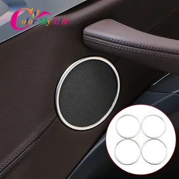rozsdamentes acél autóajtó hangszóró díszítő burkolat BMW X3 X4 G01 G02 2018-2022 ajtó hangszórók sztereó burkolatok