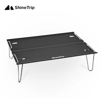ShineTrip Kültéri asztal Összecsukható hordozható alumíniumötvözet Ultrakönnyű Természetjárás Kempingezés Grillezés MINI Asztali Kempingbútor