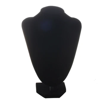 Shop Manöken mellszobor ékszerek Nyaklánc medál Fülbevaló kijelző Állványtartó fekete-XL