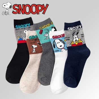 Snoopy pamut zokni Rajzfilm anime zokni vádli közepén zokni női lány szabadidős nyomatok lélegző sportzokni felnőtt zokni harisnya