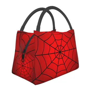Spider Web szigetelt uzsonnás táska iskolai irodai szivárgásmentes hőhűtő uzsonnás doboz nőkhöz