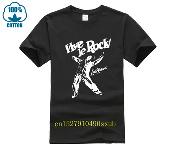 személyiség Vive Le Rock póló! Little Richard Black Rock Music Band Retro Cele Men Women kerek nyakú menő férfi póló
