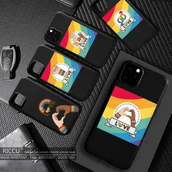 Szivárvány meleg leszbikus LGBT telefontok iPhone 11-hez 12 Mini Pro Max X XS MAX 6 6s 7 8 Plus XR SE2020 tartozékok Borító