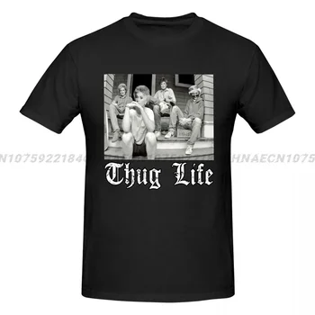 Thug Life póló Oversized Men ruházat grafikus rövid ujjú felső pólók