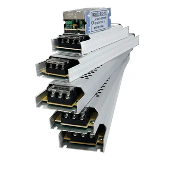Ultravékony LED tápegység DC 24V világító transzformátorok 60W 100W 150W 200W 300W 400W 500W AC190-240V meghajtó LED szalagokhoz