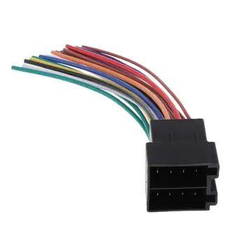 Universal Car Male ISO kábelezés Cabe kábelköteg adapter csatlakozó dugó