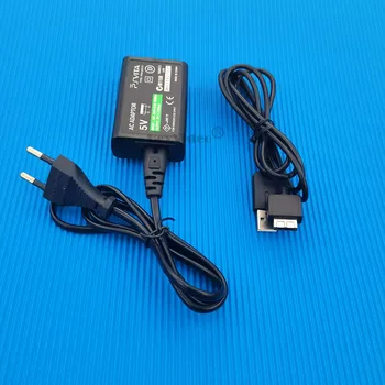  US UK EU Plug tápegység hálózati adapter USB adattöltő kábellel Sony PS Vita PSV 1000 otthoni fali töltőhöz