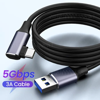 USB töltőkábel Oculus Quest 5Gpbs USB 3.0 C típusú adatátvitelhez Oculus kábel PD 100W USB C kábel VR headset tartozékok