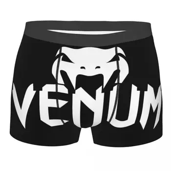 Venums boxer rövidnadrág férfiaknak 3D nyomtatás Harci sportok és fitnesz fehérnemű Bugyi nadrág Puha alsónadrág