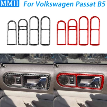 Volkswagen Passat B5 2001-2005 szénszálas belső ajtófogantyú panel térhatású burkolat autó belső kiegészítők matrica