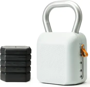 Weights kettlebell szett - gyorsan beállítható 6 súly (8,5lb-40lb), szilikon csúszásmentes alja, ergonomikus vízforraló csengő otthoni Fi-hez