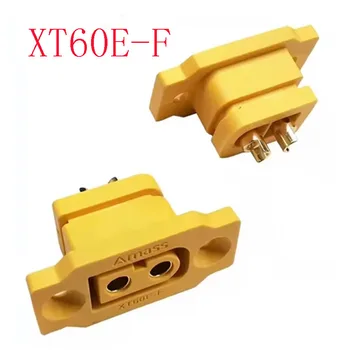 XT60E-F anya csatlakozó akkumulátor csatlakozó adapter nagy áramú arany / sárgaréz Ni bevonatú tápcsatlakozó RC modellhez