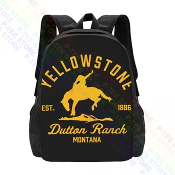 Yellowstone Bucking Bronco Horse Dutton Ranch Montana Tv ShowHátizsák Nagy kapacitású hordozható iskolatáska