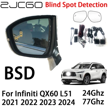 ZJCGO autó BSD radar figyelmeztető rendszer Holttér-érzékelés Biztonsági vezetési figyelmeztetés Infiniti QX60 L51 2021 2022 2023 2024