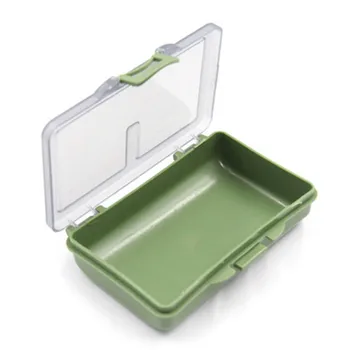zöld horgászdoboz 105*65*24mm 1-8 rekeszes tároló doboz ponty horgászfelszerelés dobozrendszer horgászcsali dobozok