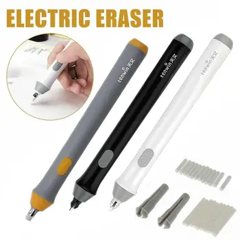  állítható elektromos ceruza radír készlet kiemeli a törlési effektusokat vázlatrajzoláshoz 22db gumi utántöltővel Elektromos korszakok T2L5