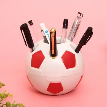 Új design rajzfilm Futball toll tartó Foci alakú szerszám Toll állvány ceruza fogkefetartók asztali dísz asztali tároló